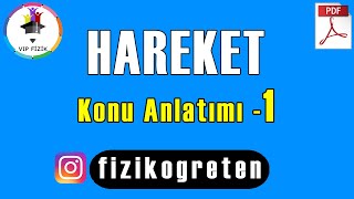 Hareket Konu Anlatımı 1  PDF  TYT Fizik 2022 [upl. by Cathey]