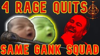 Gank Squad RAGE QUIT 4 Times VS Mage Build Druid amp Echo Knight Build Elden Ring Invasion Highlights [upl. by Conlin]