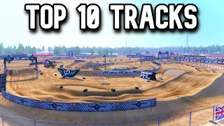 TOP 10 TRACKS OF 2023 IN MX BIKES [upl. by Maclay]