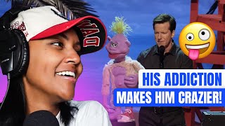 PEANUT GETS ON MY NERVES  Jeff Dunham  Peanut Has a New Addiction REACTION [upl. by Walford286]