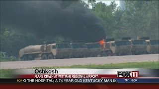 Plane crashes at Oshkosh airport [upl. by Rees886]