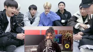 BTS REACTION TO khabar tenu koi na female version  cover by Aish  Fallin for you [upl. by Eulalie]