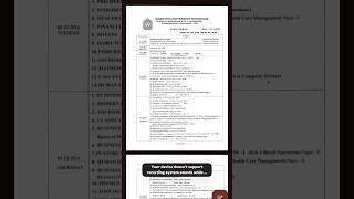 BA final semester time table degree 3rd year Kakatiya University apgovernment jagan telugunri [upl. by Tahp]