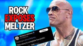 The Rock EXPOSES Dave Meltzers FALSE Reporting The Hardys RETURNING To WWE At Wrestlemania [upl. by Norod148]