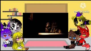 Fnaf 1puppet react to interview with springtrap [upl. by Maillliw435]