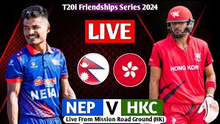 NEPAL VS HONGKONG T20I TRI NATION FRIENDSHIP SERIES 2024 LIVE  TRINATION SERIES 2024 NEP VS HK [upl. by Roselia]