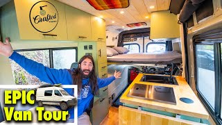 The Crafted Workshop custom built this van from scratch now hes giving us the full tour [upl. by Weig]