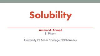 Solubilization by addition of surface active agents [upl. by Sahcnip922]