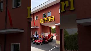 Ferrari celebrating Le Mans victory at Maranello 🇮🇹 [upl. by Namara]