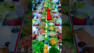 Automated Dining Experience Japans Conveyor Belt Hotelquot facts shorts [upl. by Lavena898]