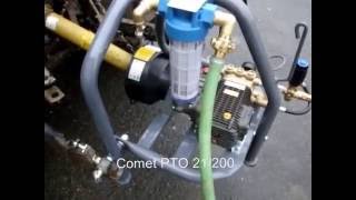 Comet PTO  high pressure cleaner [upl. by Aimahs]