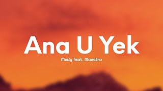 Medy feat Maestro  Ana U Yek TestoLyrics [upl. by Savell]