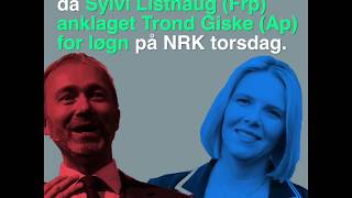 Sylvi Listhaug anklaget Trond Giske for løgn Dette har skjedd [upl. by Thisbee470]