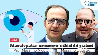 Maculopatia 2020 prevenzione trattamento e diritto alla cura dei pazienti anche in lockdown [upl. by Alleb]