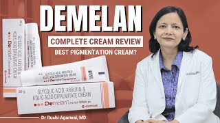 Demelan  Demelan Cream  Demelan Cream How to Use  Dr Ruchi Agarwal  Pigmentation Removal Cream [upl. by Ecinad]