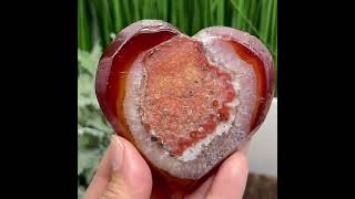 Carnelian Quartz Heart with Stand Healing Crystal Carving 122g [upl. by Retsub]