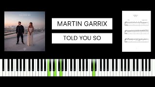 Martin Garrix Jex  Told You So BEST PIANO TUTORIAL amp COVER [upl. by Lauri]