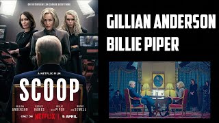 Gillian Anderson amp Billie Piper Interview  Scoop Netflix [upl. by Ocsic]