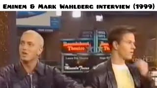 Eminem amp Mark Wahlberg 1999 Interview Rare [upl. by Gniw]