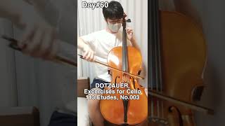 Day60 DOTZAUER Excercises for Cello 113 Etudes No003 shorts [upl. by Gaston]