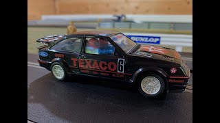 A 2023 Review of the Scalextric C455 Sierra Cosworth Texaco RS500 Fast Ford [upl. by Marucci]