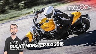 DUCATI MONSTER 821 2018  TEST 2017 [upl. by Lanaj654]