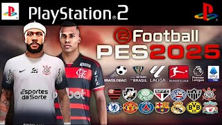 NOVO PÉS 2025 PS2 ISO DOWNLOAD 100 ATUALIZADO SETEMBRO RUMO ESTRELADO AETHERSX2 PCSX2 PSP OPL [upl. by Beore313]