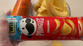 Filling Platter with Pringles Chips  ASMR video [upl. by Prady]