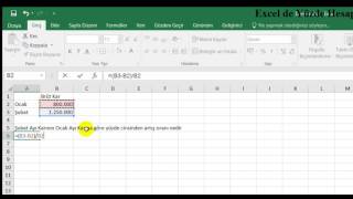 Excel Dersleri  Excelde Yüzde Hesaplama Örnekleri ve Formülleri [upl. by Yahiya205]