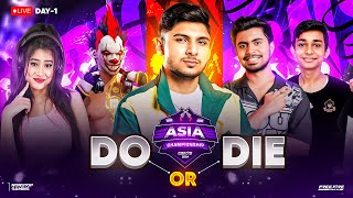 ASIA CHAMPIONSHIP 🔥🚀 DO or Die Day 1 💀 nonstopgaming  free fire live [upl. by Laicram]