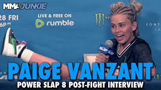 Paige VanZant Reflects on Power Slap Debut Win I See a Future Here  Power Slap 8 [upl. by Minsat]