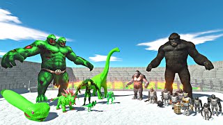 Radiation Two Head Goro  Radiation Mamba Team vs Mutant Primates in Radiation Stadium Arena  ARBS [upl. by Sokairyk640]