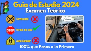 PREGUNTAS DEL EXAMEN TEORICO 2024 ACTUALIZADOLICENCIA DE CONDUCIR [upl. by Arriec]