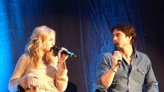 Ian Somerhalder and Candice Accola describing each other at BloodyNightCon Brussel 110513 [upl. by Hagar]