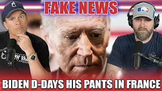 Biden DDays His Pants In France  Drinkin Bros Fake News 316 [upl. by Brand]