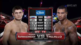 Khabib Nurmagomedov vs Abel Trujillo UFC 160 FULL FIGHT CHAMPIONSHIP [upl. by Aydni]