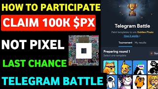 Not Pixel Telegram Battle  Golden Pixels in Not Pixel  Not Pixel New Update  Not Pixel New Event [upl. by Jerz]