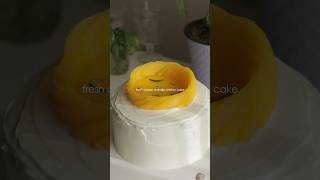 Fresh cream chiffon cake chiffon chiffoncake [upl. by Enomyar]