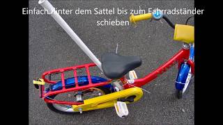 Anleitung Kinderfahrrad Schiebestange selbstgemacht [upl. by Ahso]