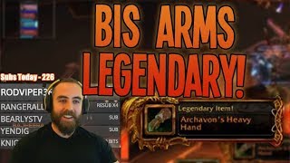 Bajheera  BIS ARMS LEGENDARY DROP AT LAST  WoW Legion 735 Warrior PvE [upl. by Lopes]