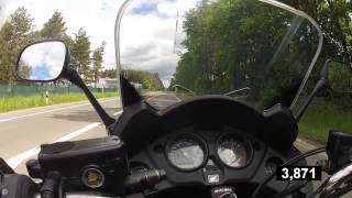 MZ 125 SM Honda cbf 1000 0100 kmhGoPro Hero 2 [upl. by Delinda]