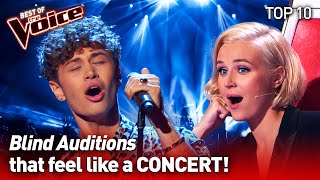 They turned their Blind Audition into a CONCERT on The Voice  TOP 10 [upl. by Attenahs]