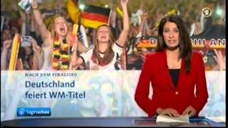 Tagesschau zum Weltmeister Deutschland 2014 am 14072014 [upl. by Feledy695]