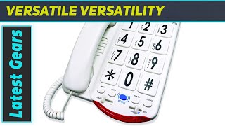 Clarity 76557101 Best Amplified Corded Telephone with Talk Back Numbers [upl. by Aneg755]