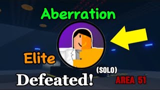 Roblox  Survive and kill the killers in area 51 Aberration elite boss rush solo [upl. by Montfort850]