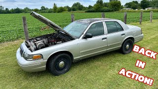 TURBO  NITROUS LS Crown Vic Gets Fresh Transmission and RIPS [upl. by Oralla]