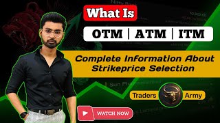 OTM  ATM  ITM Konsa Strikeprice Best Hai  Options Trading For Beginners [upl. by Susejedairam700]