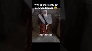 Why theres is only 10 commandments 😂 foryou funny funnyvideo short fun shortvideo shorts [upl. by Baalbeer]