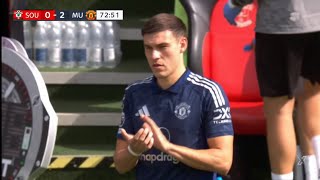 Manuel Ugarte Manchester United DEBUT [upl. by Carn443]