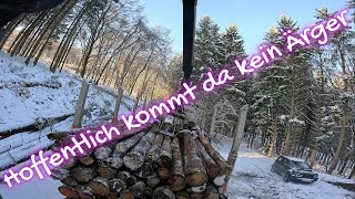 Holz fahren im Schnee mit Kettensägenmassaker Teil 3 [upl. by Randi]